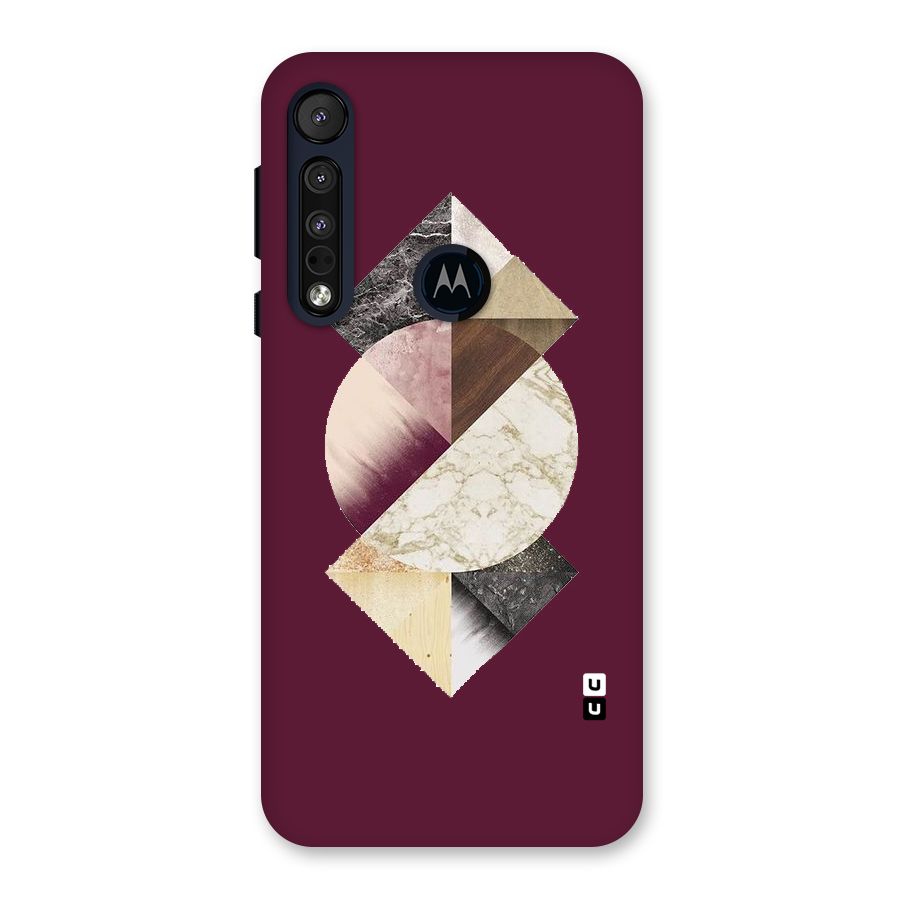 Abstract Marble Pattern Back Case for Motorola One Macro