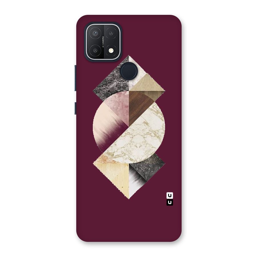 Abstract Marble Pattern Back Case for Oppo A15s