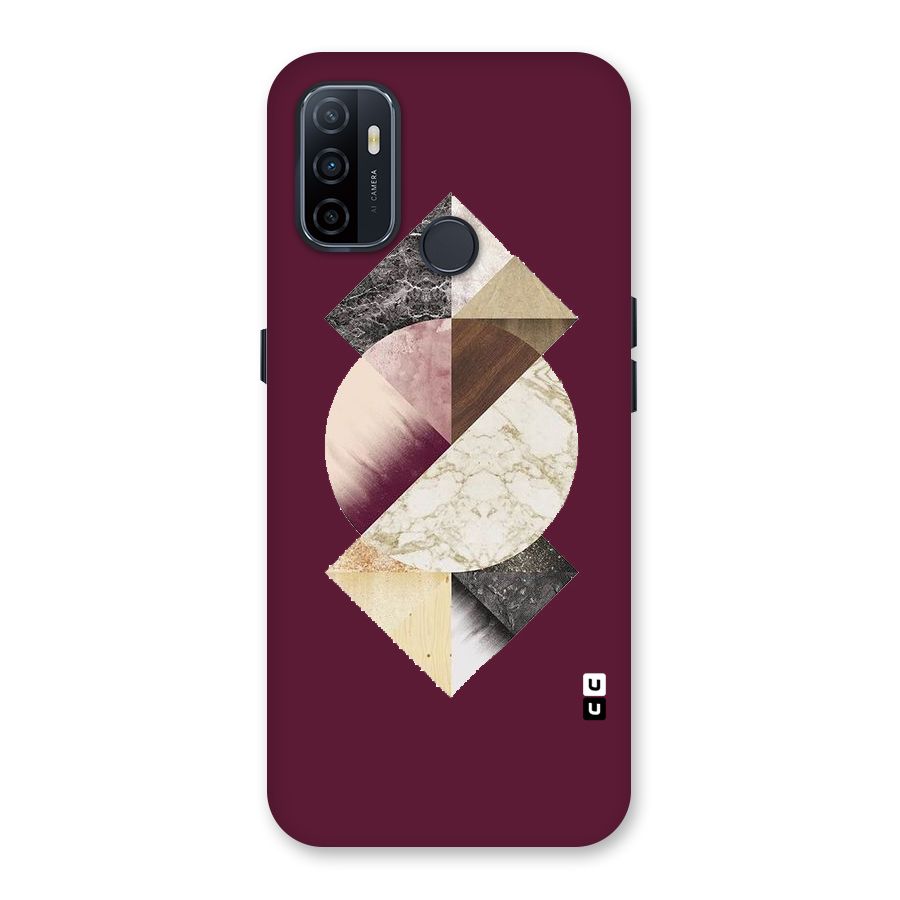 Abstract Marble Pattern Back Case for Oppo A32