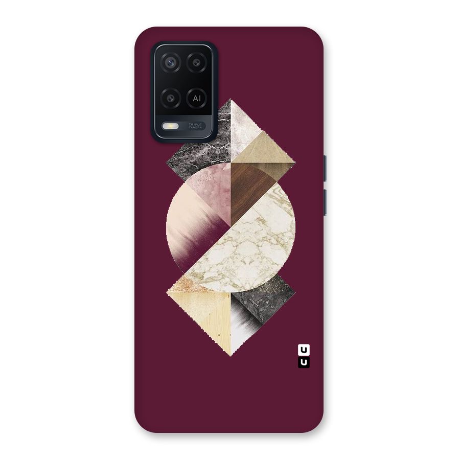 Abstract Marble Pattern Back Case for Oppo A54