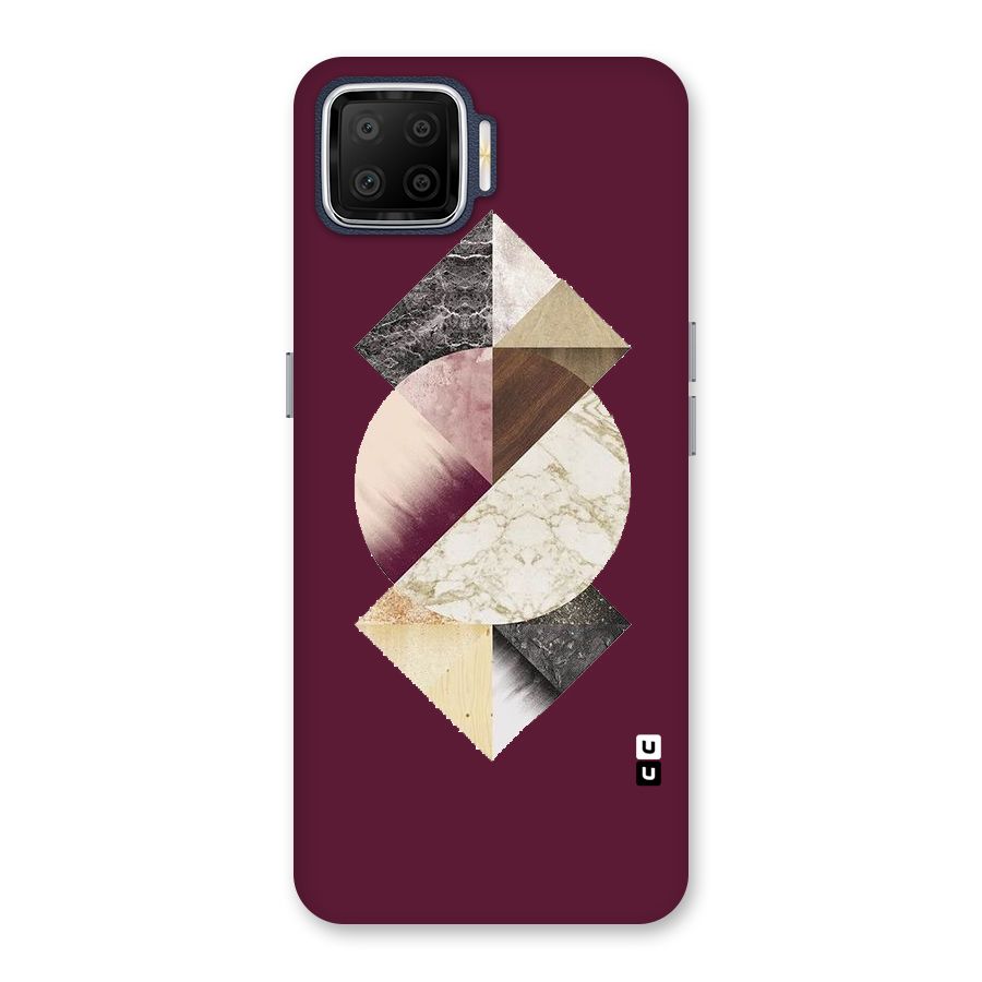 Abstract Marble Pattern Back Case for Oppo F17