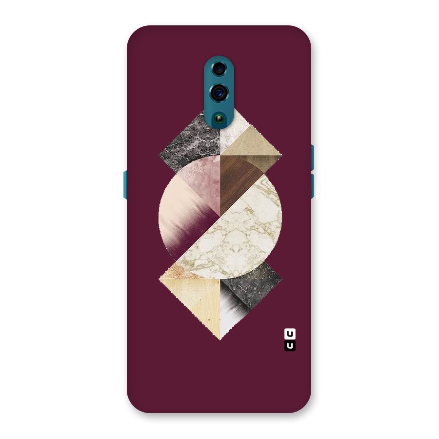 Abstract Marble Pattern Back Case for Oppo Reno