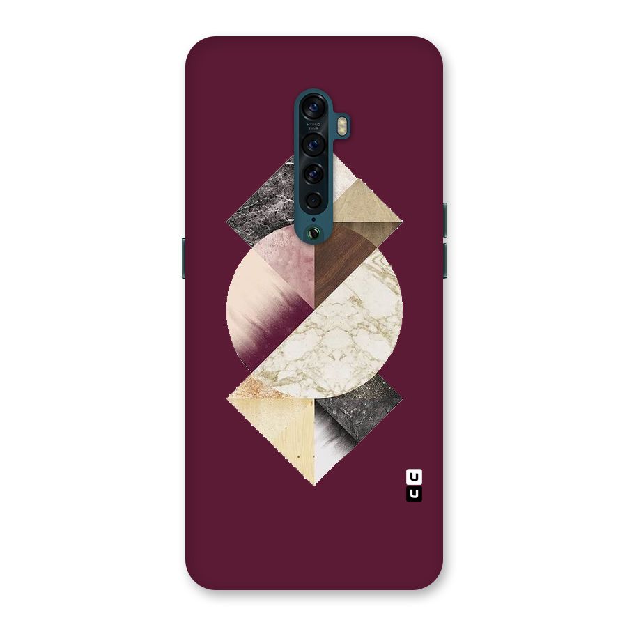 Abstract Marble Pattern Back Case for Oppo Reno2