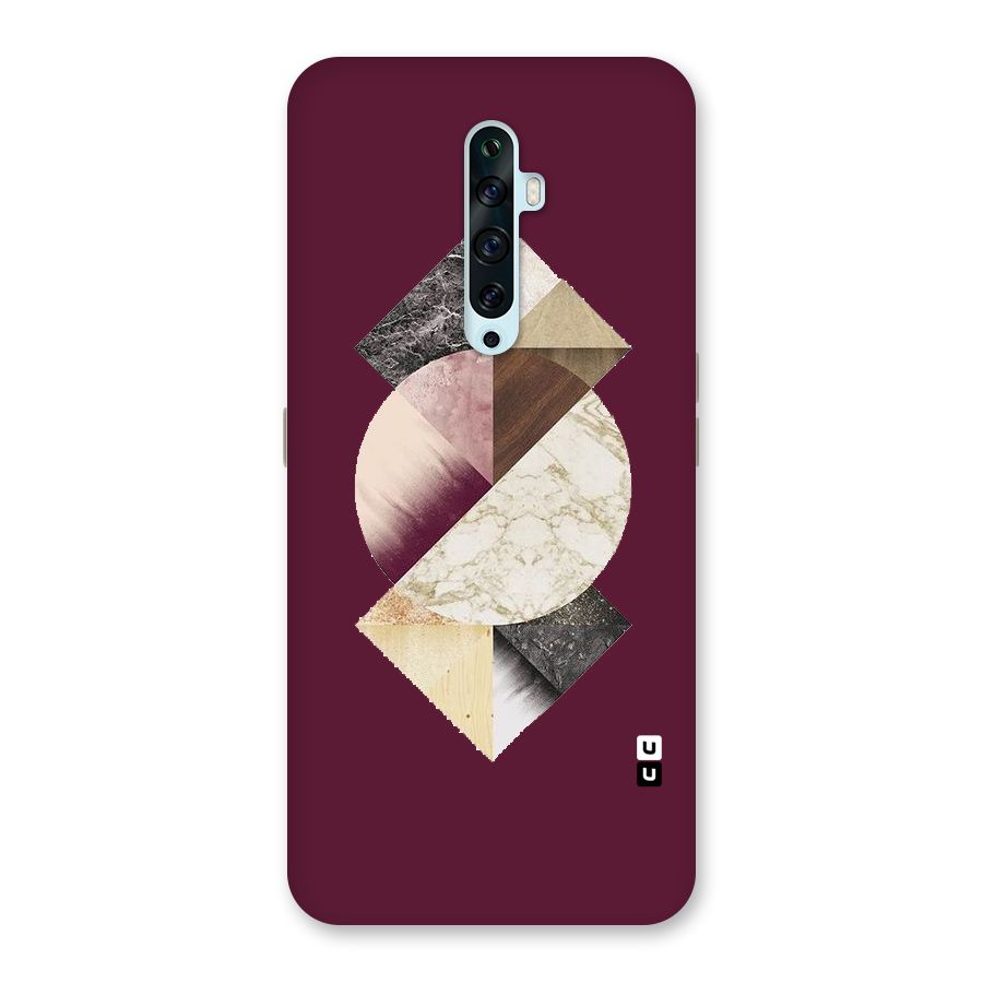 Abstract Marble Pattern Back Case for Oppo Reno2 F