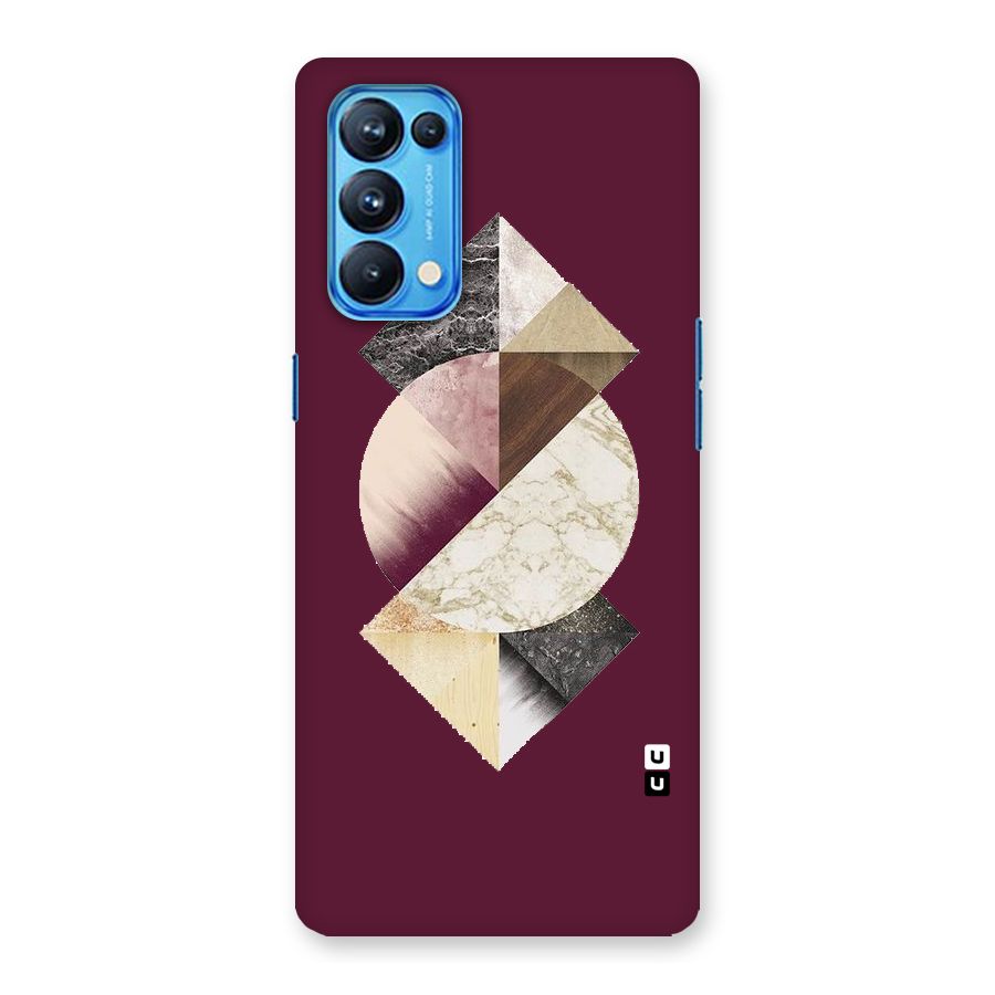 Abstract Marble Pattern Back Case for Oppo Reno5 Pro 5G