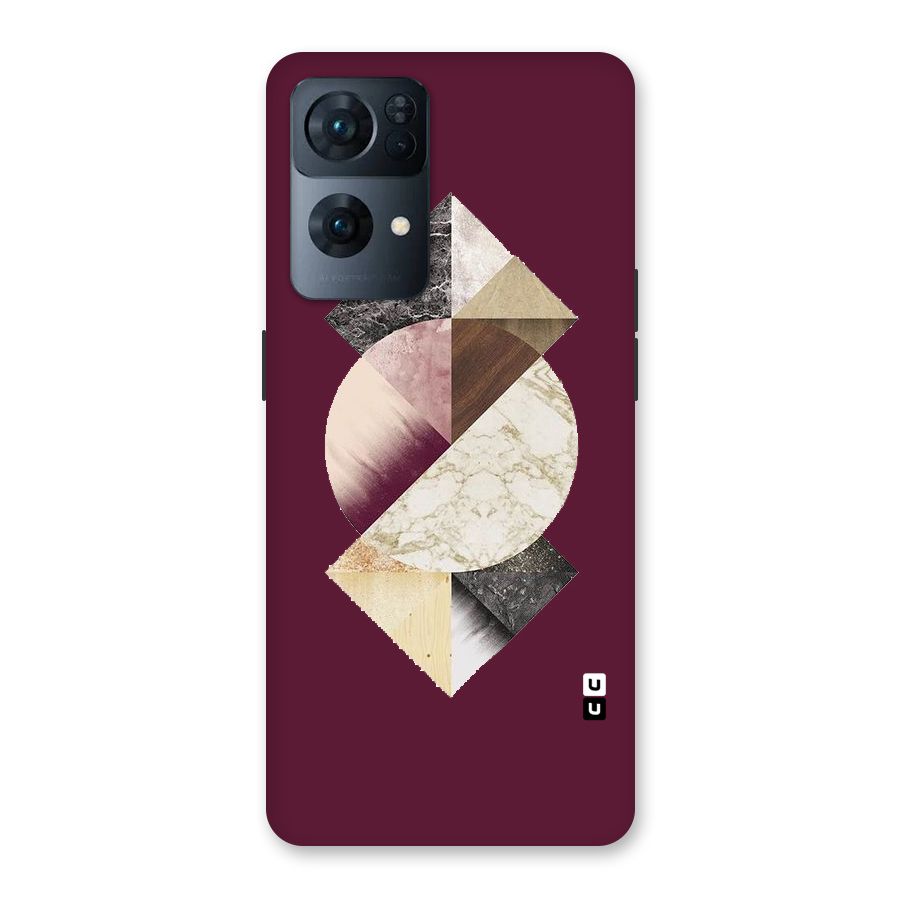 Abstract Marble Pattern Back Case for Oppo Reno7 Pro 5G