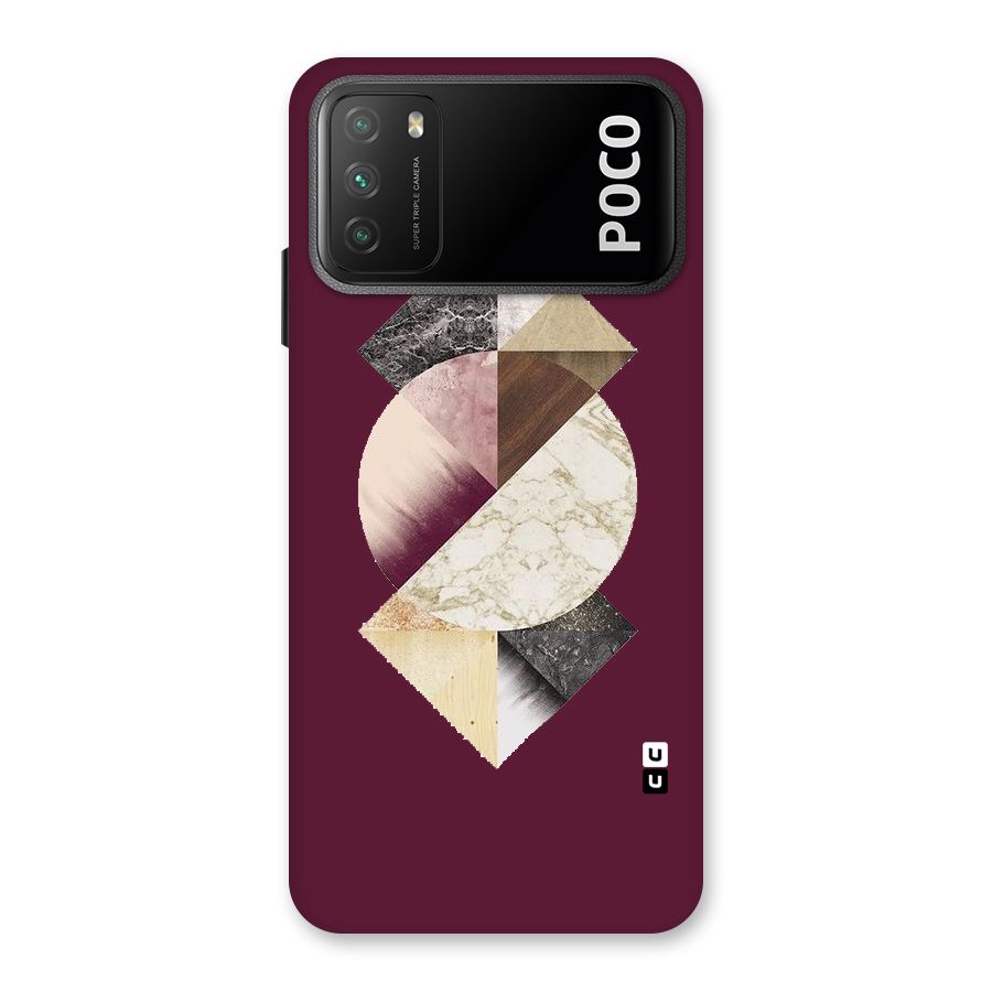 Abstract Marble Pattern Back Case for Poco M3