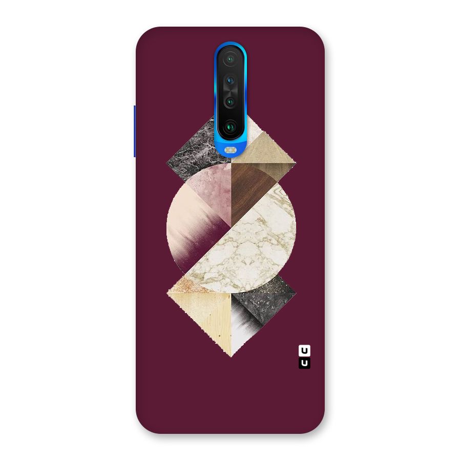 Abstract Marble Pattern Back Case for Poco X2