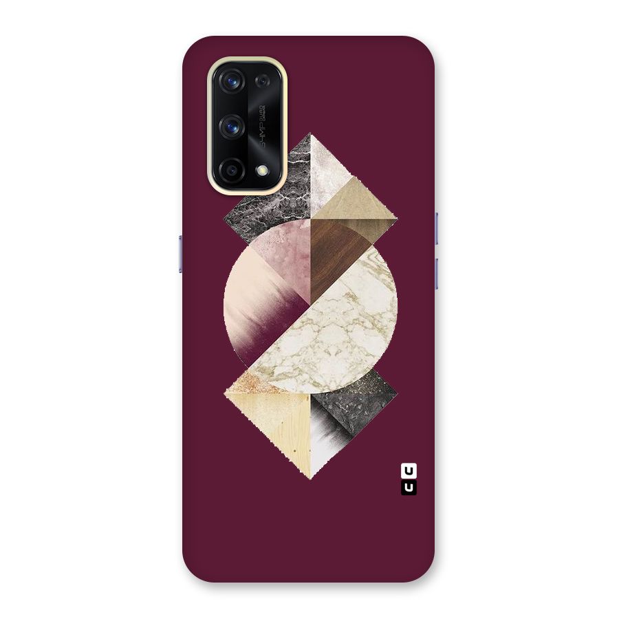 Abstract Marble Pattern Glass Back Case for Realme X7 Pro