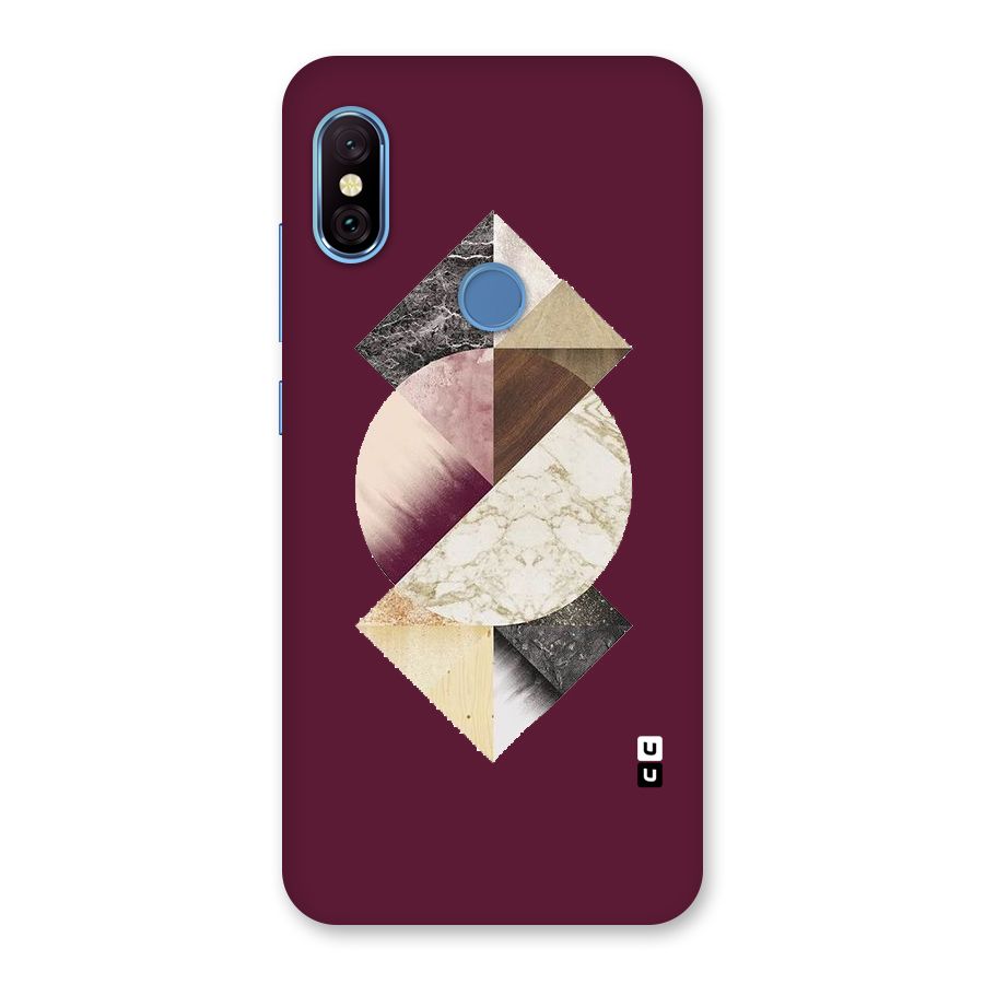 Abstract Marble Pattern Back Case for Redmi Note 6 Pro