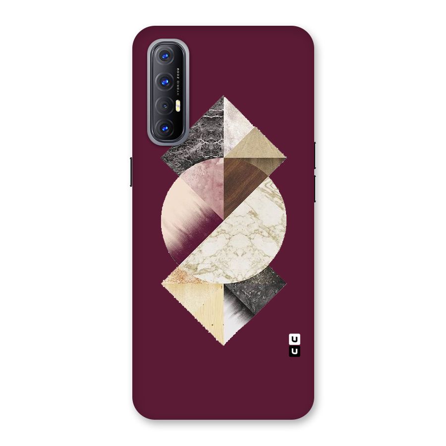 Abstract Marble Pattern Back Case for Reno3 Pro