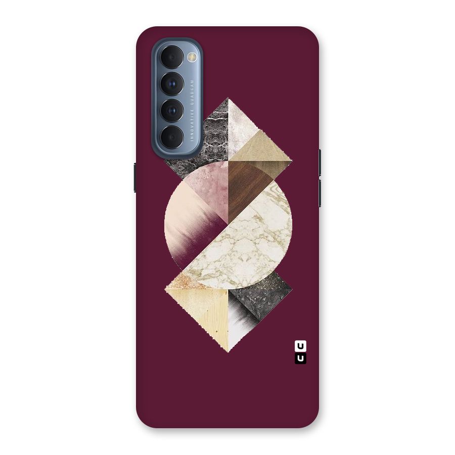 Abstract Marble Pattern Back Case for Reno4 Pro