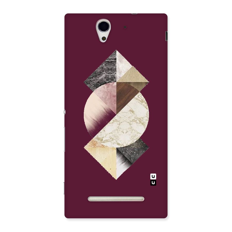 Abstract Marble Pattern Back Case for Sony Xperia C3