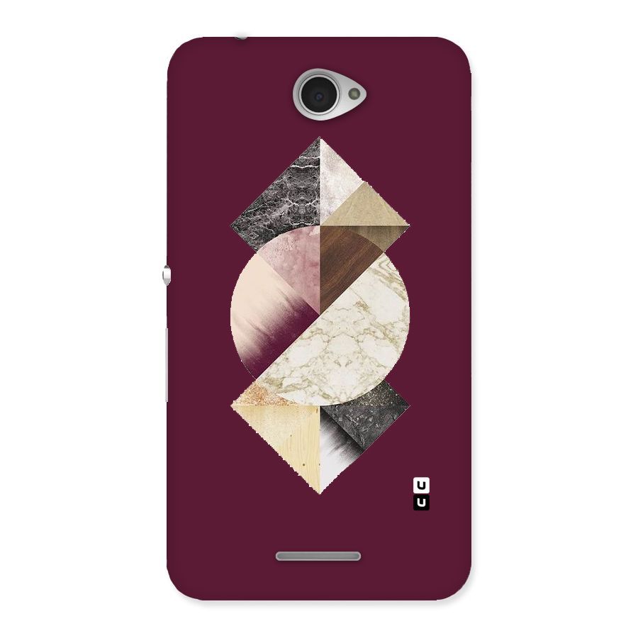 Abstract Marble Pattern Back Case for Sony Xperia E4