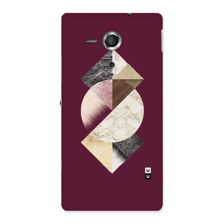 Abstract Marble Pattern Back Case for Sony Xperia SP