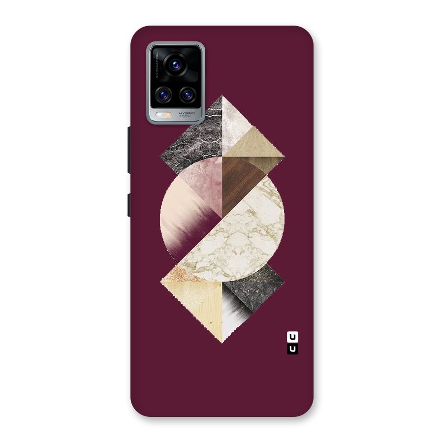 Abstract Marble Pattern Back Case for Vivo V20 Pro