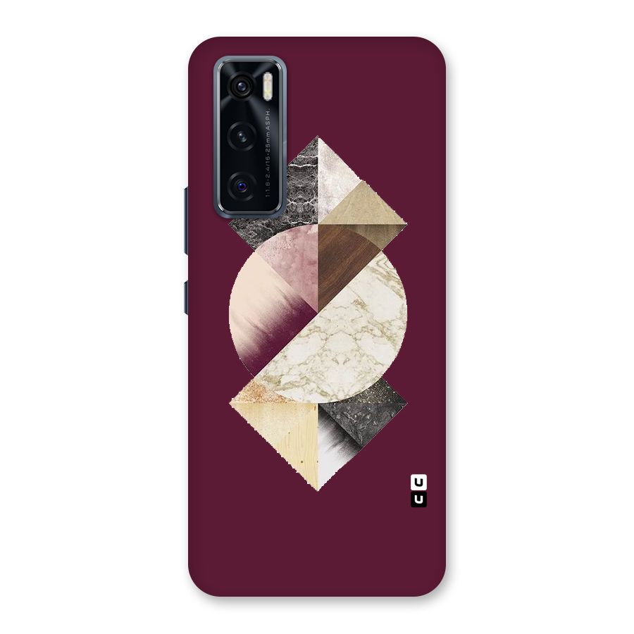 Abstract Marble Pattern Back Case for Vivo V20 SE