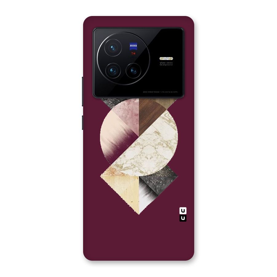 Abstract Marble Pattern Back Case for Vivo X80