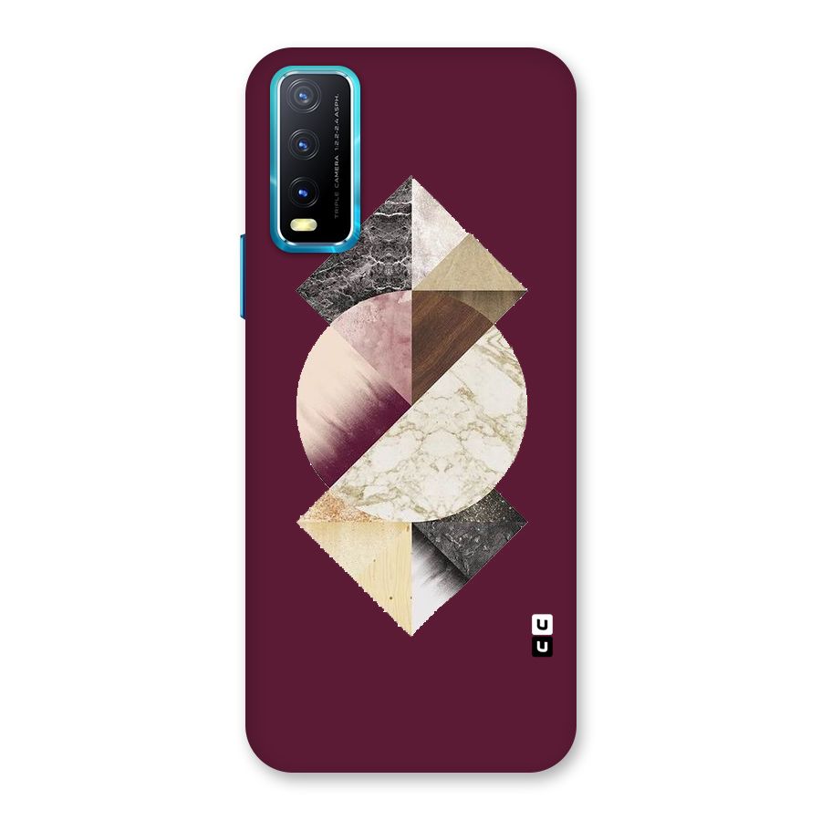 Abstract Marble Pattern Back Case for Vivo Y20A