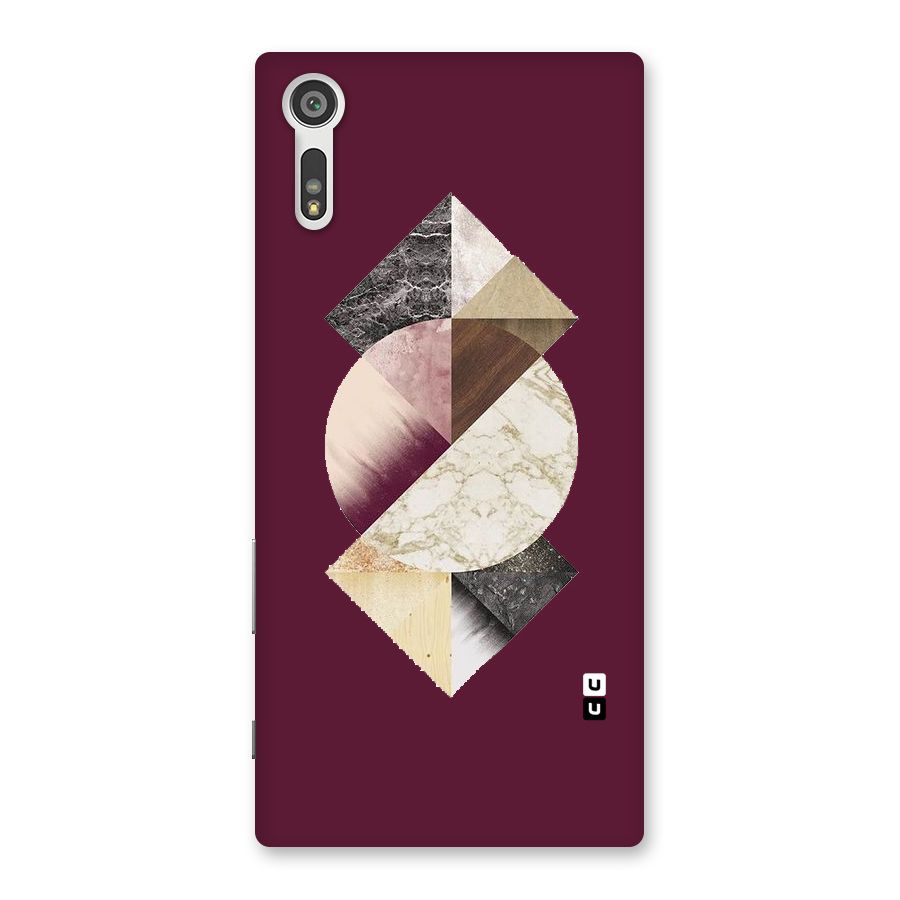 Abstract Marble Pattern Back Case for Xperia XZ