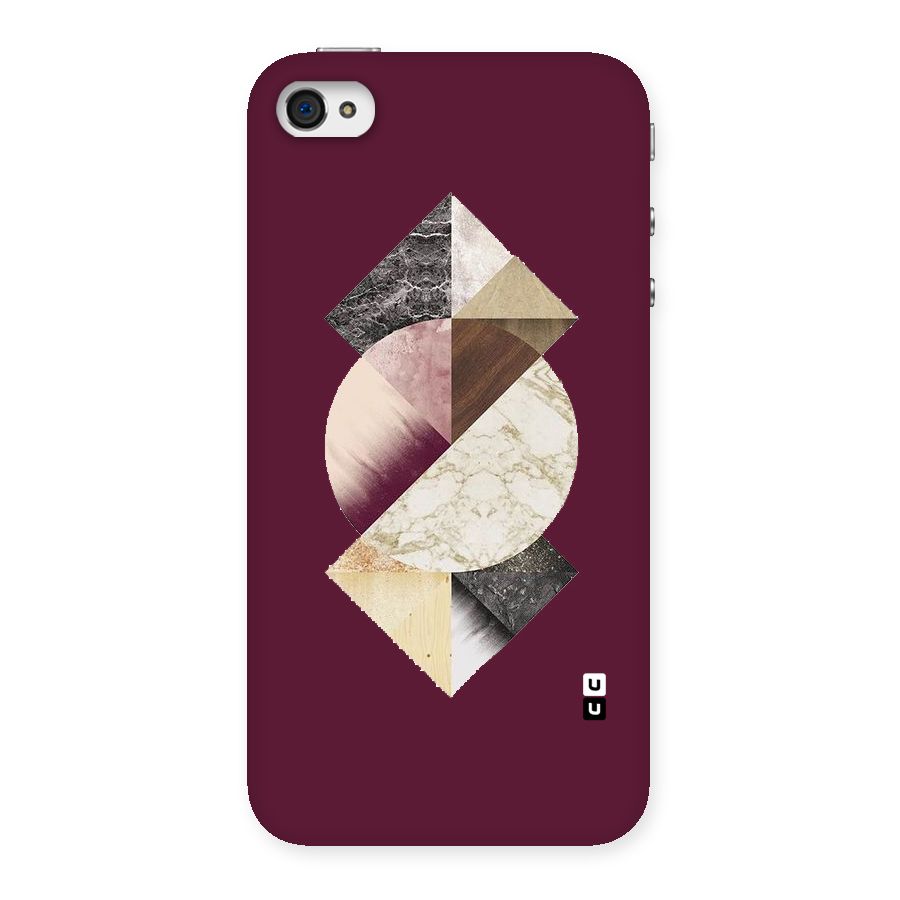 Abstract Marble Pattern Back Case for iPhone 4 4s
