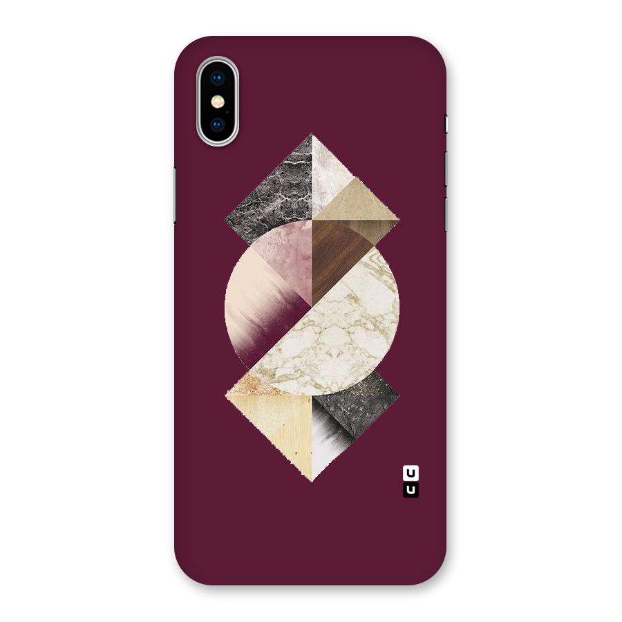 Abstract Marble Pattern Back Case for iPhone X