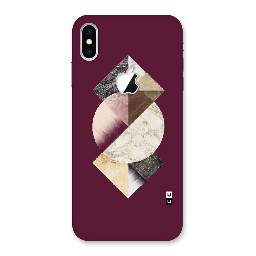 Abstract Marble Pattern Back Case for iPhone XS Max Apple Cut
