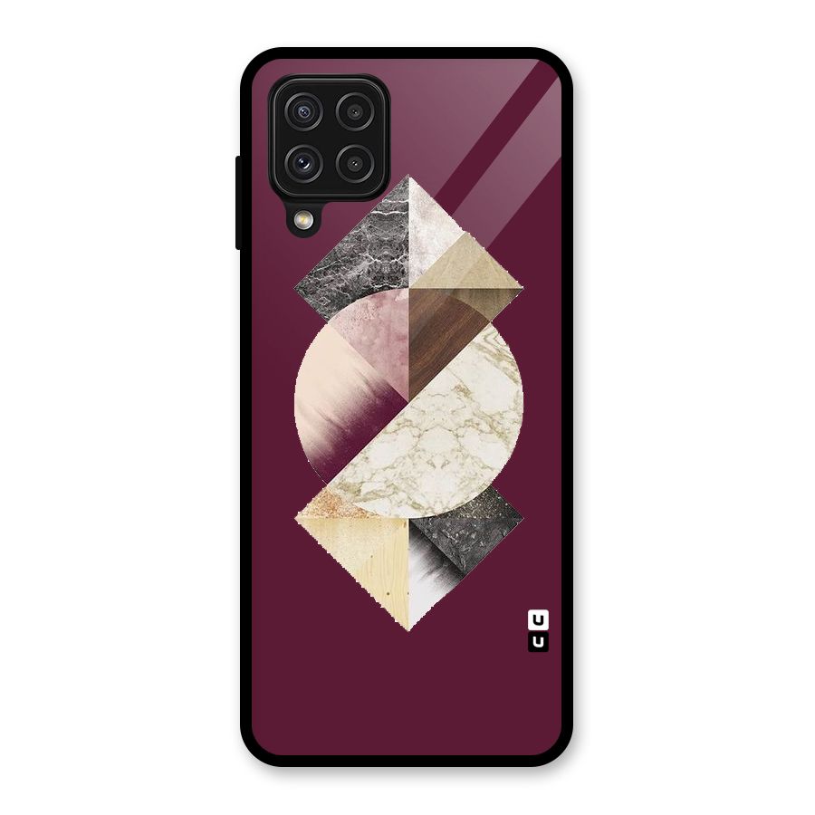 Abstract Marble Pattern Glass Back Case for Galaxy A22 4G