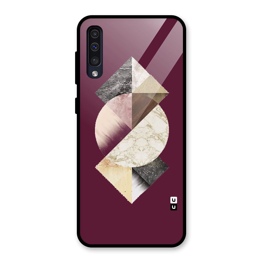 Abstract Marble Pattern Glass Back Case for Galaxy A30s