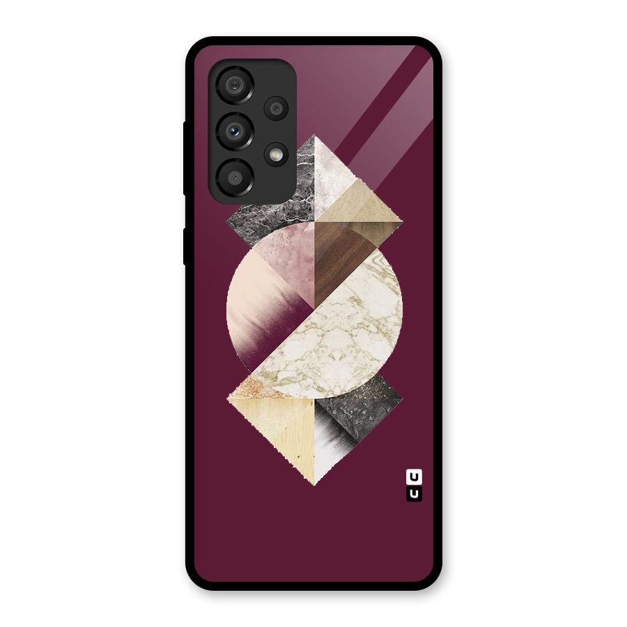 Abstract Marble Pattern Glass Back Case for Galaxy A33 5G