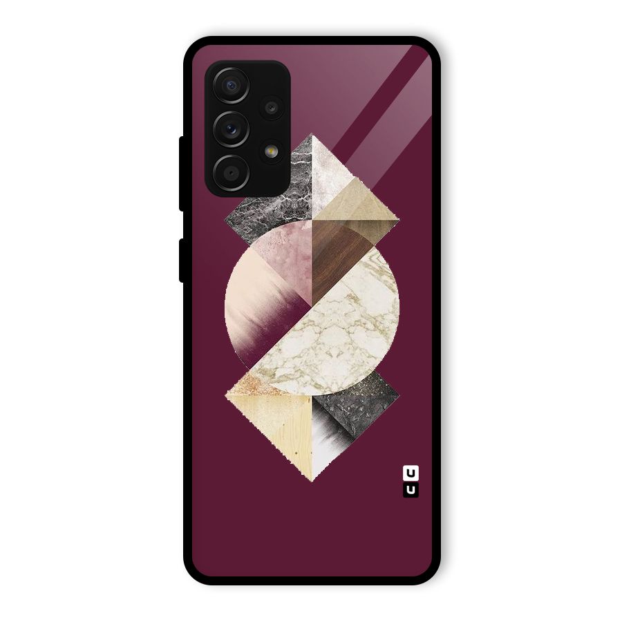 Abstract Marble Pattern Glass Back Case for Galaxy A53 5G