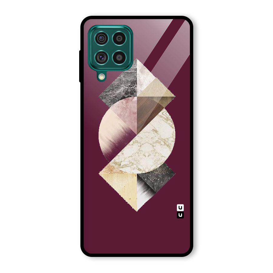Abstract Marble Pattern Glass Back Case for Galaxy F62