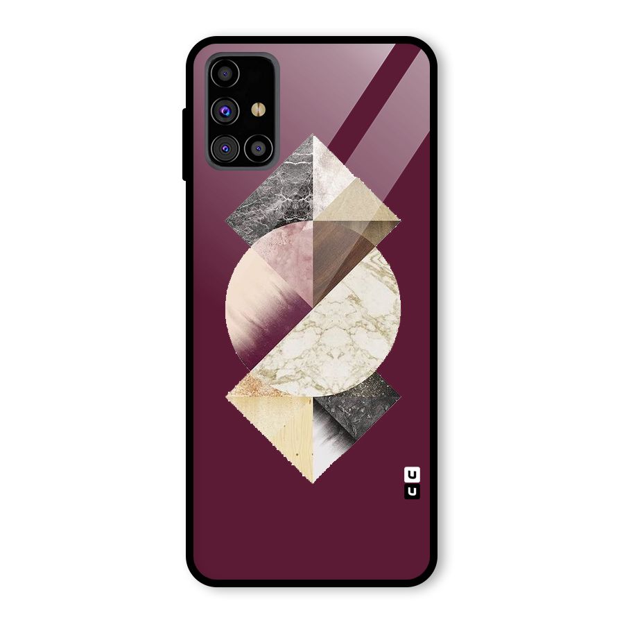 Abstract Marble Pattern Glass Back Case for Galaxy M31s