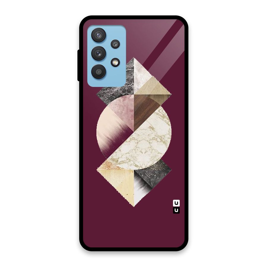 Abstract Marble Pattern Glass Back Case for Galaxy M32 5G
