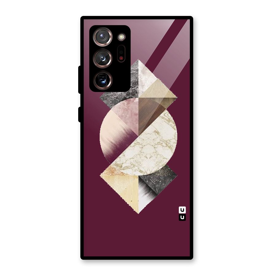 Abstract Marble Pattern Glass Back Case for Galaxy Note 20 Ultra