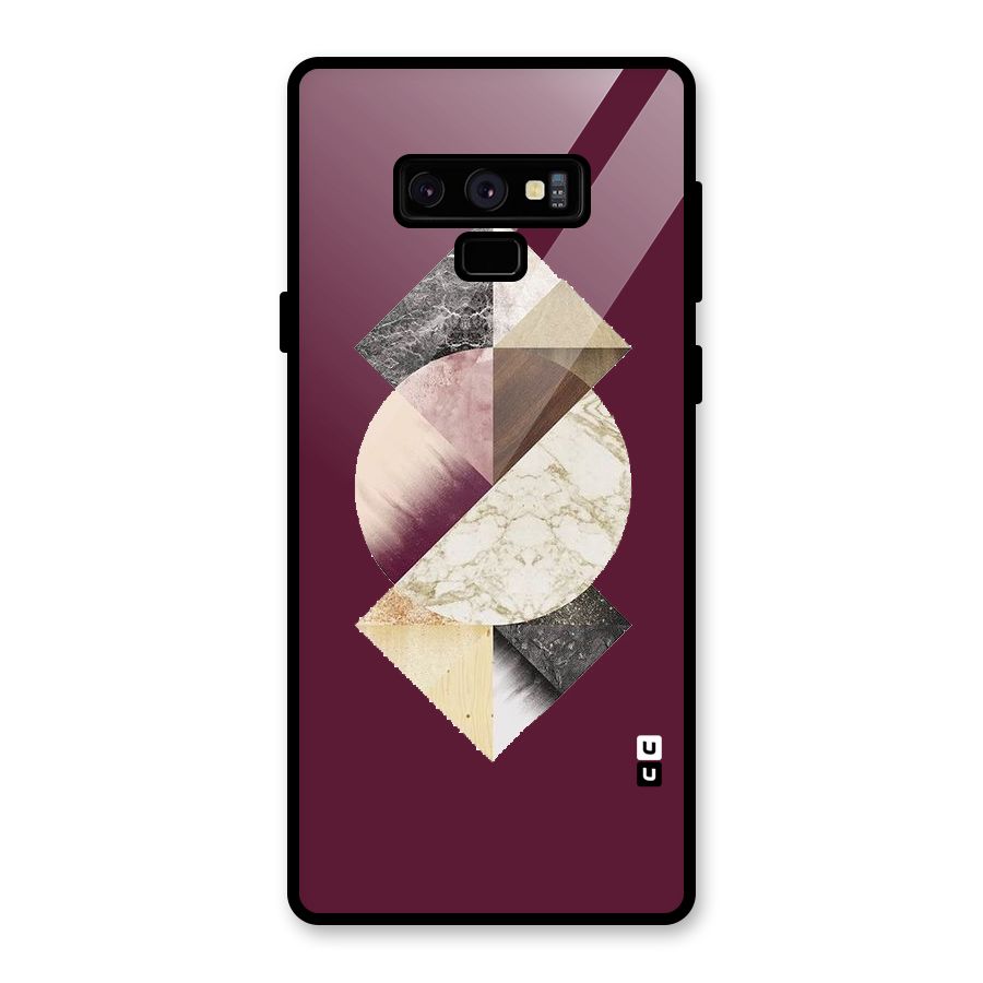 Abstract Marble Pattern Glass Back Case for Galaxy Note 9