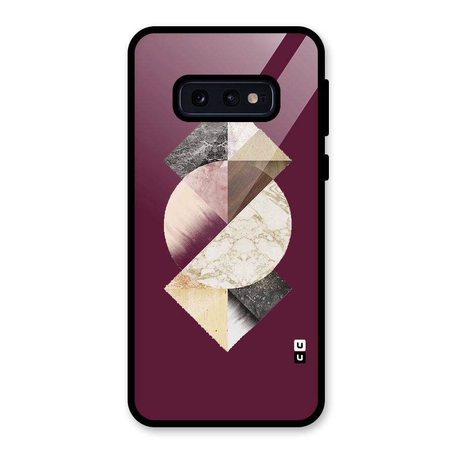 Abstract Marble Pattern Glass Back Case for Galaxy S10e