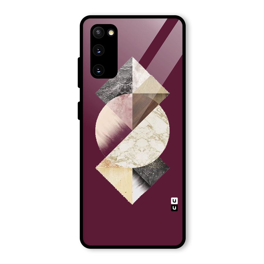 Abstract Marble Pattern Glass Back Case for Galaxy S20 FE 5G