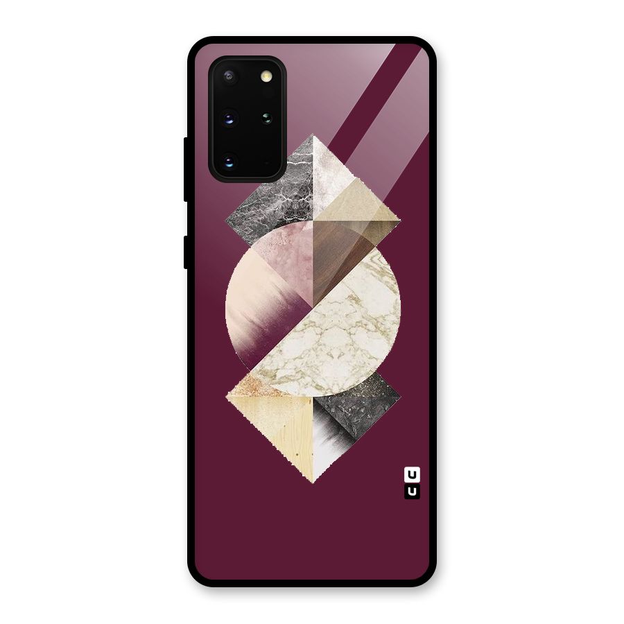 Abstract Marble Pattern Glass Back Case for Galaxy S20 Plus