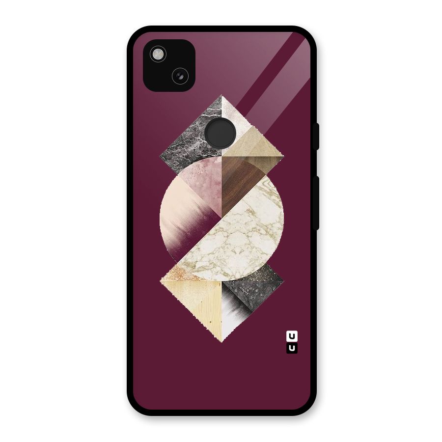 Abstract Marble Pattern Glass Back Case for Google Pixel 4a