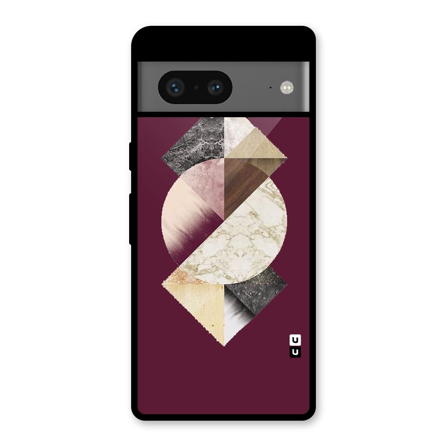 Abstract Marble Pattern Glass Back Case for Google Pixel 7