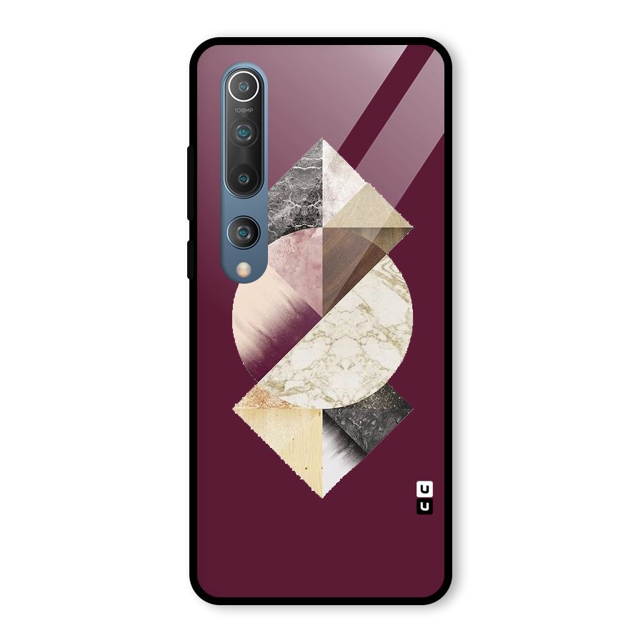Abstract Marble Pattern Glass Back Case for Mi 10