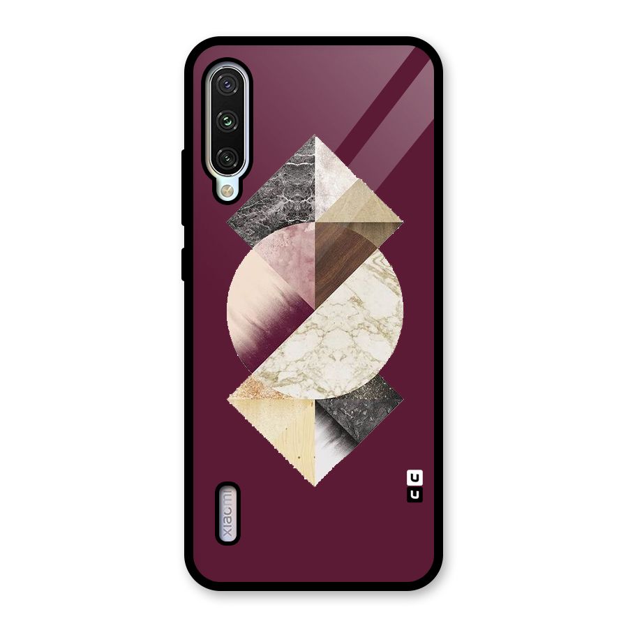 Abstract Marble Pattern Glass Back Case for Mi A3
