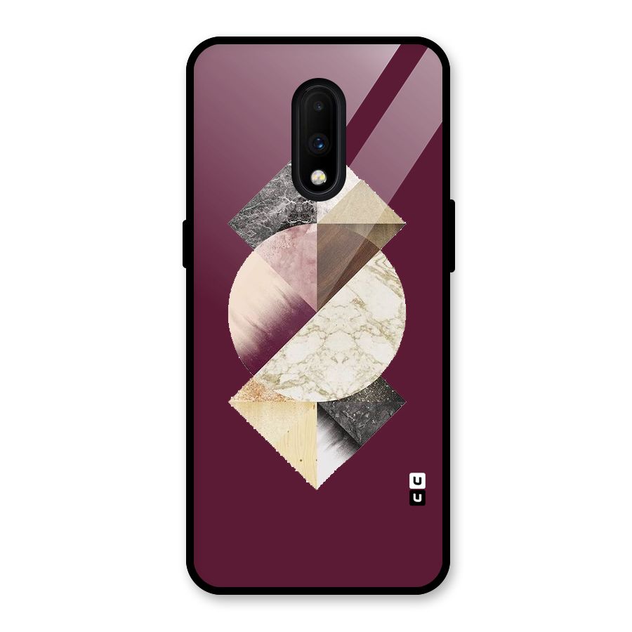 Abstract Marble Pattern Glass Back Case for OnePlus 7