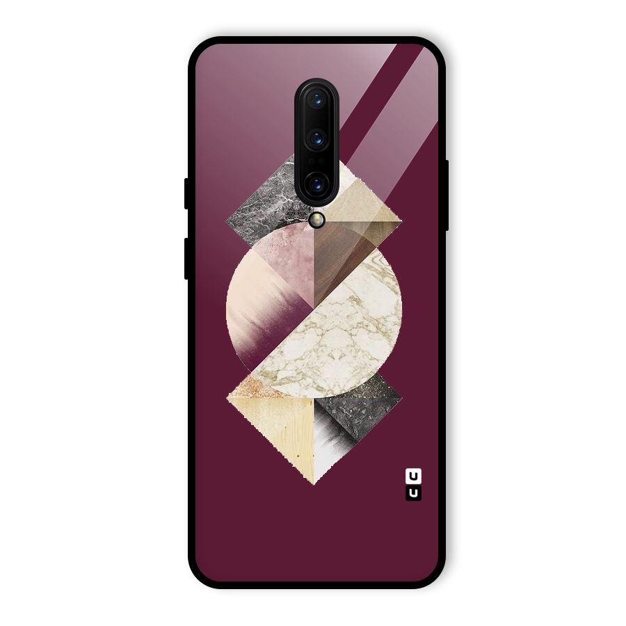 Abstract Marble Pattern Glass Back Case for OnePlus 7 Pro