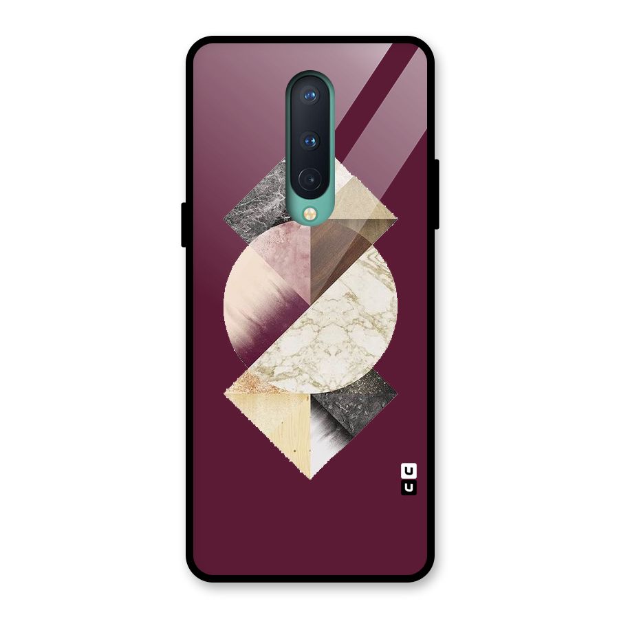 Abstract Marble Pattern Glass Back Case for OnePlus 8