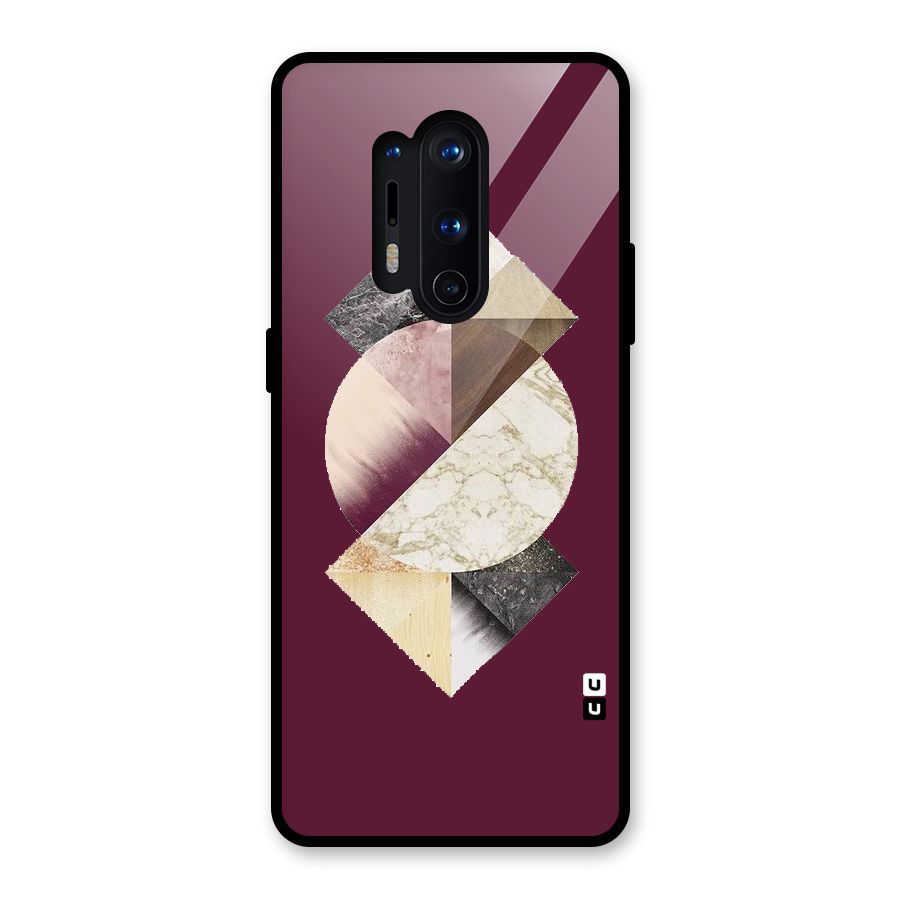 Abstract Marble Pattern Glass Back Case for OnePlus 8 Pro