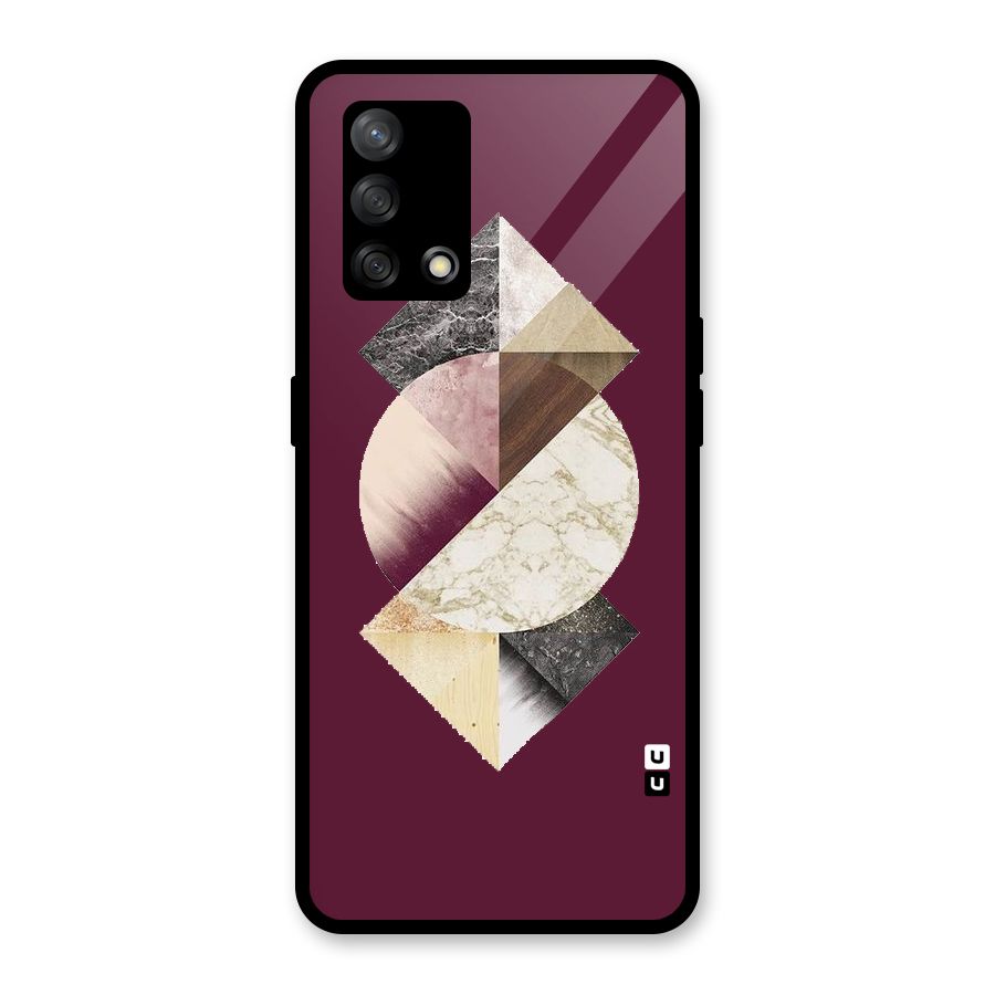 Abstract Marble Pattern Glass Back Case for Oppo F19