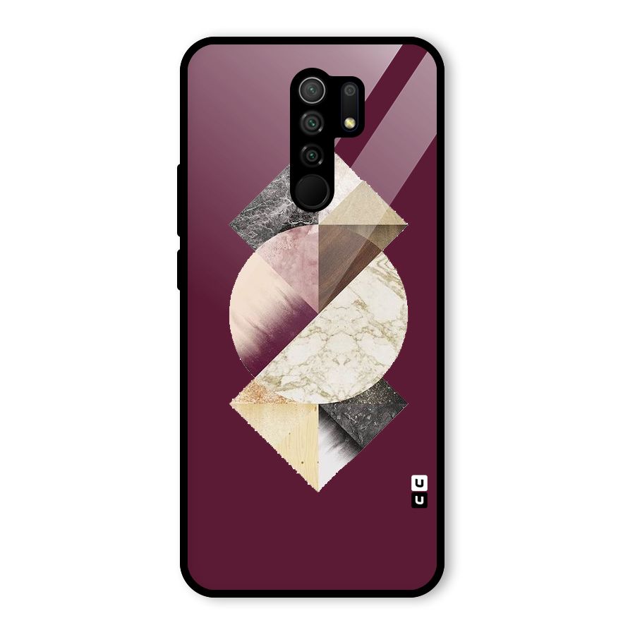 Abstract Marble Pattern Glass Back Case for Poco M2