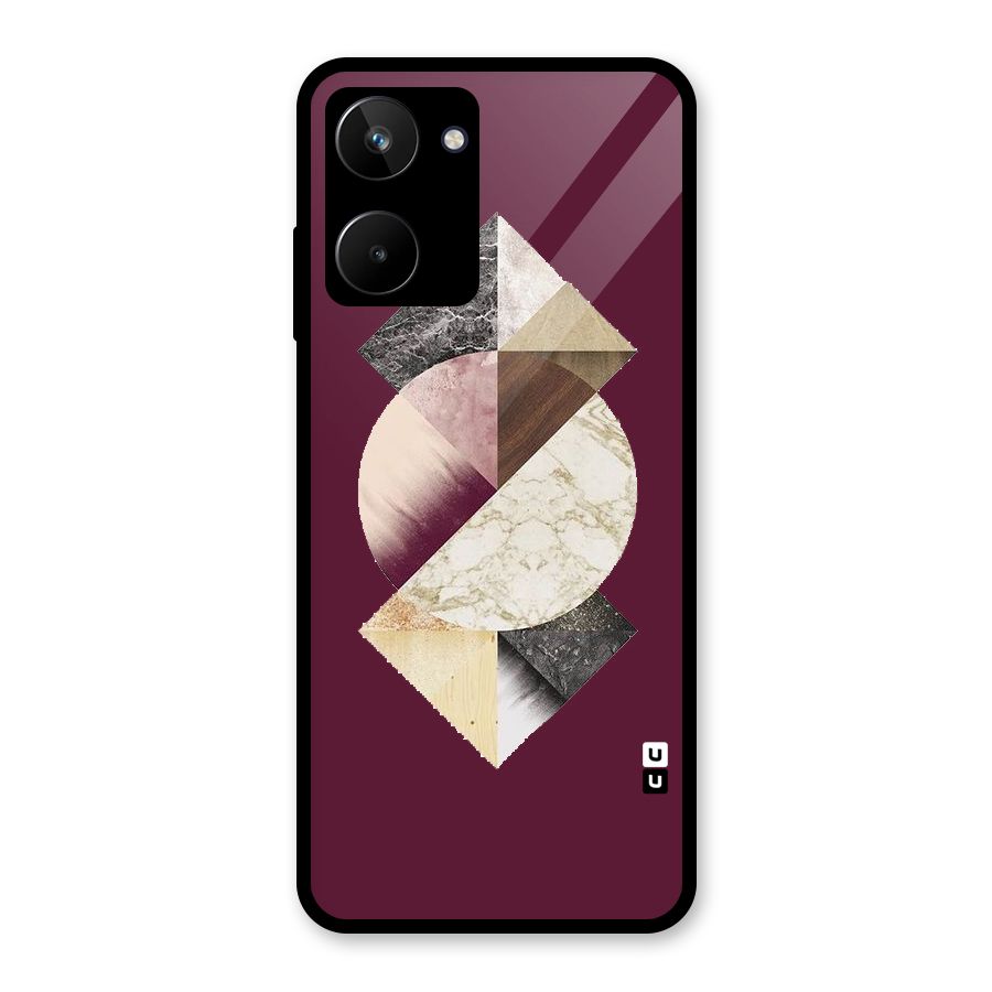 Abstract Marble Pattern Glass Back Case for Realme 10